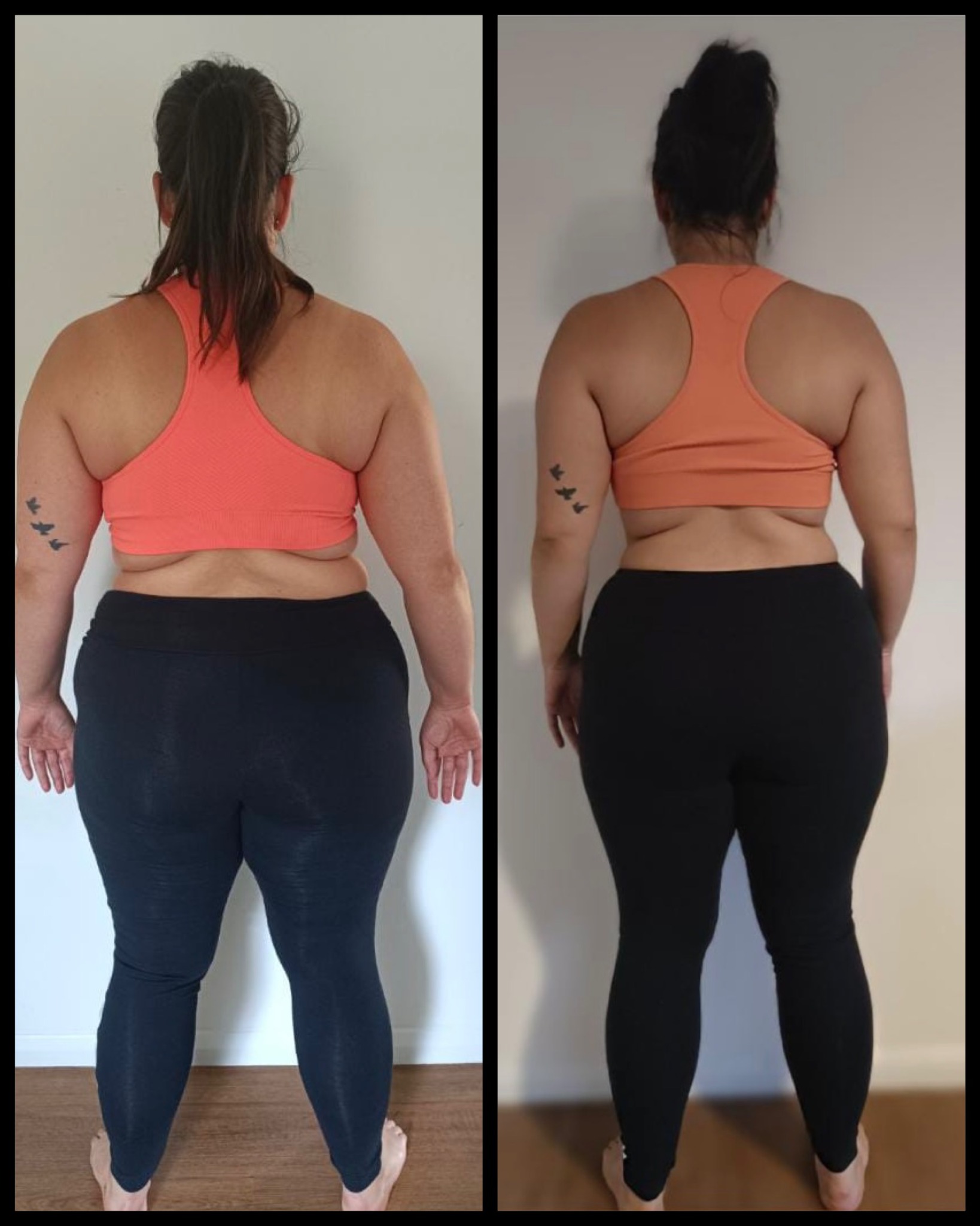 RBT member back view transformation before and after